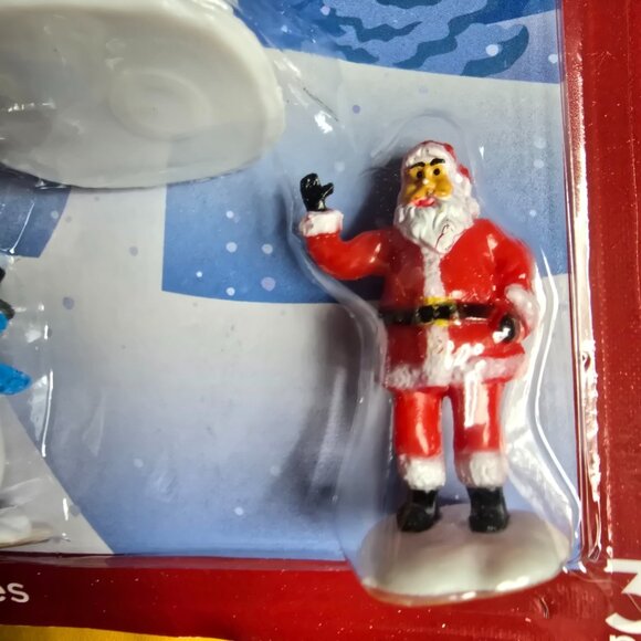 Cobblestone Corners Christmas Miniatures Winter Village People Santa Snowman Kid - Picture 3 of 9